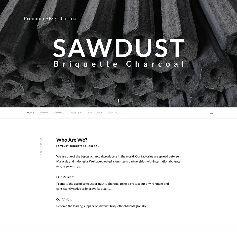 Sawdust Briquette Charcoal